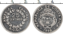 Продать Монеты Коста-Рика 25 сентим 1980 Медно-никель