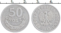Продать Монеты Польша 50 грош 1949 Алюминий