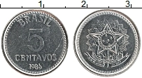 Продать Монеты Бразилия 5 сентаво 1986 Медно-никель