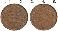 Продать Монеты ЮАР 1/2 пенни 1952 Медь