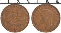 Продать Монеты ЮАР 1 пенни 1951 Медь