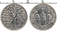 Продать Монеты Сан-Марино 50 лир 2000 Медно-никель
