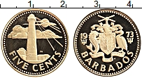 Продать Монеты Барбадос 5 центов 1975 Латунь
