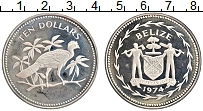 Продать Монеты Белиз 10 долларов 1974 Медно-никель