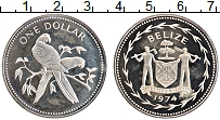 Продать Монеты Белиз 1 доллар 1974 Серебро
