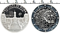 Продать Монеты Италия 10 евро 2007 Серебро