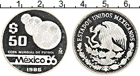 Продать Монеты Мексика 50 песо 1986 Серебро