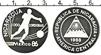 Продать Монеты Никарагуа 2000 кордоба 1988 Серебро