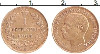 Продать Монеты Италия 1 чентезимо 1904 Медь