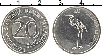 Продать Монеты Словения 20 толаров 2003 Медно-никель
