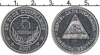 Продать Монеты Никарагуа 5 кордоба 2007 Сталь покрытая никелем