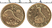 Продать Монеты Зимбабве 2 доллара 2002 Латунь
