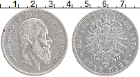 Продать Монеты Вюртемберг 5 марок 1876 Серебро