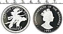 Продать Монеты Багамские острова 5 долларов 1993 Серебро