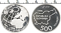 Продать Монеты Словения 500 толаров 1996 Серебро