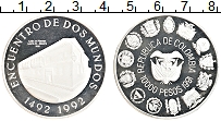 Продать Монеты Колумбия 10000 песо 1991 Серебро