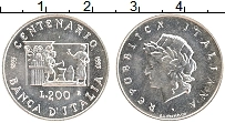 Продать Монеты Италия 200 лир 1993 Серебро