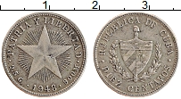 Продать Монеты Куба 10 сентаво 1948 Серебро