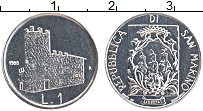 Продать Монеты Сан-Марино 1 лира 1988 Алюминий