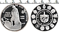 Продать Монеты Куба 10 песо 1992 Серебро