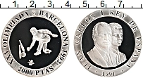 Продать Монеты Испания 2000 песет 1991 Серебро