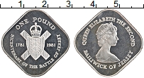 Продать Монеты Остров Джерси 1 фунт 1981 Серебро