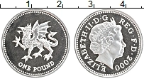 Продать Монеты Великобритания 1 фунт 2000 Серебро
