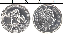 Продать Монеты Великобритания 1 фунт 2004 Серебро