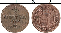 Продать Монеты Швабия 1/4 крейцера 1789 Медь