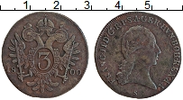 Продать Монеты Австрия 3 крейцера 1800 Медь