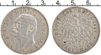 Продать Монеты Анхальт 3 марки 1909 Серебро