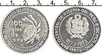 Продать Монеты Перу 100 соль 1973 Серебро