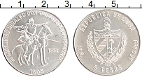 Продать Монеты Куба 5 песо 1982 Серебро