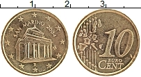 Продать Монеты Сан-Марино 10 евроцентов 2004 Латунь