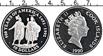 Продать Монеты Острова Кука 50 долларов 1990 Серебро