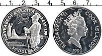 Продать Монеты Острова Кука 50 долларов 1992 Серебро