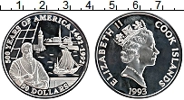 Продать Монеты Острова Кука 50 долларов 1992 Серебро
