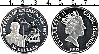Продать Монеты Острова Кука 50 долларов 1992 Серебро