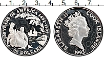 Продать Монеты Острова Кука 50 долларов 1992 Серебро