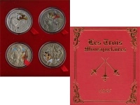 Продать Подарочные монеты Беларусь Три мушкетёра 2009 Серебро