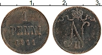 Продать Монеты Финляндия 1 пенни 1911 Медь