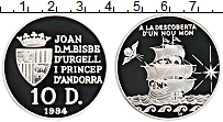 Продать Монеты Андорра 10 динерс 1994 Серебро