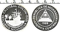 Продать Монеты Никарагуа 10000 кордобас 1989 Серебро