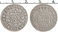 Продать Монеты Ангола 2 макуты 1762 Серебро
