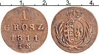 Продать Монеты Польша 1 грош 1811 Медь