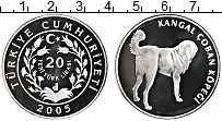 Продать Монеты Турция 20 лир 2005 Серебро