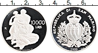 Продать Монеты Сан-Марино 10000 лир 2000 Серебро