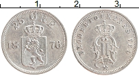 Продать Монеты Норвегия 25 эре 1876 Серебро