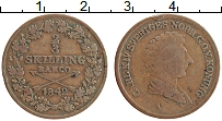 Продать Монеты Швеция 2/3 скиллинга 1843 Медь