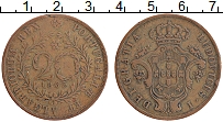 Продать Монеты Азорские острова 20 рейс 1865 Медь